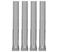 Healifty 4pcs Three-jaw Spring Collet Stainless Steel Nail Drill Chuck Secure Spring Clamping System Versatile Application for Professional Salons and Home Use
