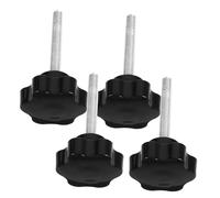 Healifty 4pcs Thumb Screw Handle Replacement Knob Ergonomic Star Knob for Quick Fixation Heavy Duty Clamping Handle for Machines and Equipment