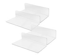 Healifty 4pcs under Bed Dog Blocker 10cm Height Pvc Couch Dog Stopper with L Shaped Structure and 2mm Thickness, Universal Sofa Barrier for Pets, Traceless Glue Included for Bedroom