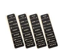 Healifty 4Pcs Violin Fretboard Stickers Black Note Guides for Beginners Violin Accessories Easy to Remove Non-damaging Paper Material Practice Aid for Learning Finger Positions