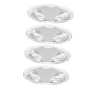 Healifty 4pcs Wine Glass Stem Bases Round Goblet Foot Support for Wine Cup Making Home Bar Event Use Glass Stemware Bottoms