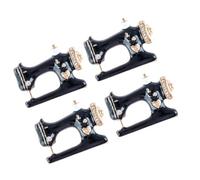 Healifty 4pcs Women Brooches Pins with Shining Rhinestone Design Alloy Sewing Machine Pattern, Eye-catching Vintage Brooch Badge for Daily Wear and Prom Party Accessories