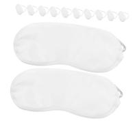 Healifty 4sets Disposable Eye Covers Lightweight and Breathable Eye Masks for Travel Home and Office for Stress Relief and Relaxation 12pcs*4