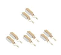 Healifty 4sets Foot Scrubber Brush with Pumice Stone for Skin Exfoliating Ergonomic Back Brush for Shower Design to Clean and Massage Feet for Bathing and Improving Circulation 2pcs*4