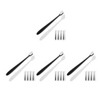 Healifty 4sets Soft Bristle Toothbrush for Adults Gentle Cleaning for Sensitive Gums for Pregnancy Daily Oral Care Portable Design with Wave Pattern Household Use 10pcs*4