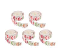 Healifty 5 Rolls Spicy Hot Label Spice Labels Stickers 4 Level Circular Copperplate Paper Resistant Peeling Fading Kitchen Food Labeling Tasks for Spicy Snacks Snack Packages