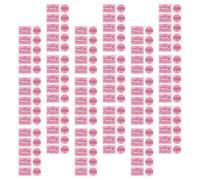 Healifty 50 Sheets Fragile Shipping Warning Labels Pink Rectangular Self-Adhesive Paper Stickers Easy to Carry for Cargo Transportation