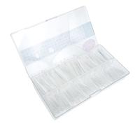 Healifty 500pcs Fake Nails Full Cover False Nails Tips Home Use and Diy Design Supplies