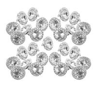 Healifty 50pcs Alloy Rhinestone Sunflower Buttons Flat Back Sewing Embellishments for DIY Clothes Supply, Cardigan and Shirt Decoration, Metal Fasteners for Women’s Apparel