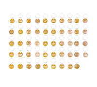 Healifty 50pcs Aluminium Alloy Storage Tags Luggage Id Tags Sturdy Metal Key Ring Labels for Landlords Key Cabinets Organizing and Identification