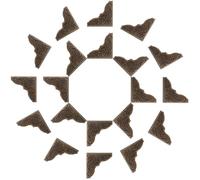 Healifty 50Pcs Antique Bronze Metal Photo Album Corner Protectors 26Mm Triangle Scrapbook Edge Guards for Picture Mounting and Vintage Frame Safety