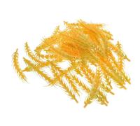 Healifty 50pcs Artificial Plastic Wheat Ear Bouquets for DIY Crafts with Forever Blooming and Colour Retention Features, 10cm Yellow Wheat Ear Models Suitable for Desk and Greening