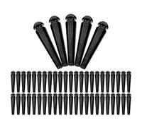 Healifty 50Pcs Black Metal Cribbage Board Pegs 2.5Cm Long Portable Cribbage Board Game Peg Set for Travel and Festival Activities for Traditional Scoring