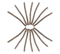 Healifty 50pcs Camping Fire Starter Rope Wax Infused Jute Wick Cord for Hiking Backpacking Outdoor Survival Fire Lighting Tender Rope
