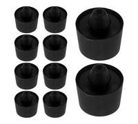 Healifty 50pcs Car Rubber Door Bumper Absorber Block Trunk Hood Protector Pad for Vehicle Daily Use Slam Stopper