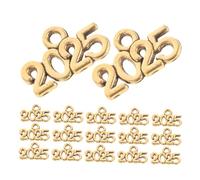 Healifty 50pcs Charms Zinc Alloy Pendants for DIY Jewelry Making Year Accessories for Bracelets and Crafting Metal Charms for Designs