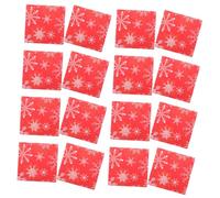 Healifty 50pcs Christmas Table Setting Luncheon Napkins Winter Wonderland Napkins Snowflake Paper Holiday Dinner Christmas Table Dinner Red