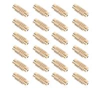 Healifty 50pcs Copper Screw Clasps Barrel Jewelry End Tip Caps Cord End Caps Fasteners Practical and Easy to Operate for Handmade Jewelry and DIY Projects, Golden Colour, Elegant