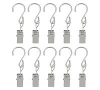 Healifty 50pcs Curtain Hanging Clip Curtain Clip Fixator Clamp Fixator Iron Metal Sturdy Do Not Fade No Snagging Suitable for Restaurant and Bedroom