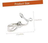 Healifty 50Pcs Earring Bases Metal Non-Pierced Ear Clips with Pads Comfortable DIY Jewelry Making Accessories for Women