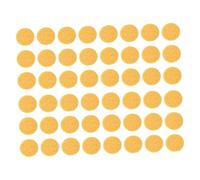 Healifty 50Pcs Facial Cleaning Sponges Natural Pulp Makeup Puff Exfoliating Face Powder Puff for and Makeup Removal Reusable Round