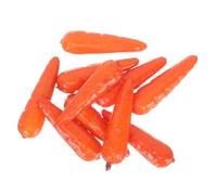 Healifty 50Pcs Fake Small Carrot Ornaments Realistic Artificial Vegetable Props for Kitchen Display Photography Teaching Gift Decoration
