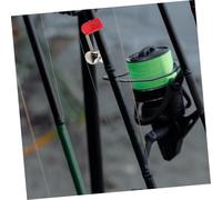 Healifty 50Pcs Fishing Rod Alarm Bells with Strong Clip Sound Alert Indicator Bells for Sea Fishing Abs Metal Red and Green