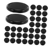 Healifty 50pcs Glass Bottle Cap Reusable Jam Jar Lids Tinplate Sealing Jar Lids for Wide Mouth
