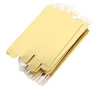 Healifty 50pcs Gold Lipstick Packaging Boxes DIY Lip Gloss and Eyeliner Paper Cases Cosmetic Wrapping Boxes for Makeup Storage and Travel