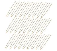 Healifty 50pcs Gold U-shaped Metal Hair Pins Wave Design Bridal Wedding Hair Accessories for Women DIY Bun Twist Forks Decorative Clips for Parties