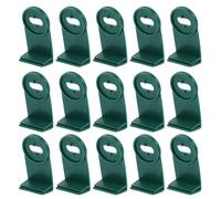 Healifty 50pcs Greenhouse Clips for Wires and Flower Pots Versatile Pp Plant Support Clips Aluminium Greenhouse Hanging Hooks for Fixing Insulating Materials