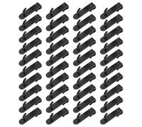 Healifty 50pcs Hanging Panel Hooks Grid Wall Hat Display Hooks Plastic Metal with Space Optimization and Easy Installation for Laundry Rooms and Garage