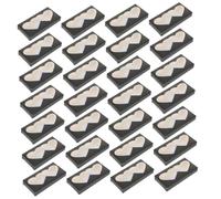 Healifty 50pcs Heart Shaped Eyelash Box Packaging Case for Fake Eyelashes Lash Holder Display Container