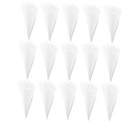 Healifty 50pcs Hollow Lace Paper Filler Elegant Confetti Holders for Weddings Bridal Showers and for Flower Petals and Festive Celebrations
