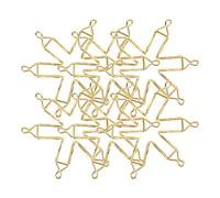Healifty 50pcs Iron Pocket Watch Chain Clips Metal Clasps for DIY Craft Jewelry Making Accessories Vintage Style Watch Chain Clasps for Pocket Repair
