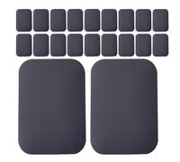 Healifty 50pcs Magnetic Phone Plates Adhesive Iron for Cellphone Holders Compatibility Strong Secure Hold Matte Black Metal Phone Mount Stickers