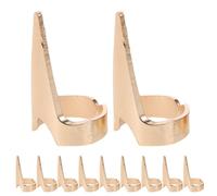 Healifty 50pcs Metal Hair Nail Ring Braiding Tool for Parting Finger Ring Hair Bun Accessory Halloween Party Supplies