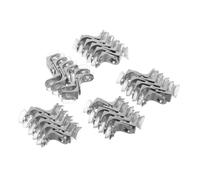 Healifty 50pcs Metal Shelf Support Pegs with Screws for Kitchen Cabinets and Wardrobes Rounded Corner Brackets for Stable Load Bearing Easy Installation Glass Shelf Holders and Stylish