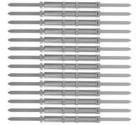 Healifty 50pcs Metal Two-Hole Binder Clips Heavy Duty Paper Fasteners for Loose Leaf Rings Document Binding Office Stationery File Holder with Thick Design