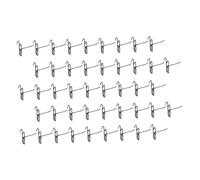 Healifty 50pcs Nail Board Hook Hangers Peg Board Shelves Hanger Hooks for Hanging Black Iron