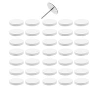 Healifty 50pcs Nail Buffing Discs 25mm Polishing Pads for Nails with Sponge and Metal Core, Gentle Surface Refinement and Effortless Replacement for Manicure at Home