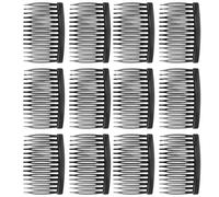 Healifty 50pcs Plastic Hair Side Combs 14 Teeth Simple Design Easy to Use Hair Styling Accessories for Comb