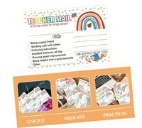 Healifty 50Pcs Positive Behavior Reward Cards for Teachers and Parents Classroom Motivation Postcards Encouragement Notes Student Praise Cards for Building Confidence and Positive Habits