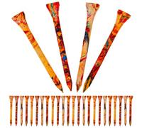 Healifty 50pcs Professional Golf Tees Made of Simartoloe Material, 70mm Tall, Stable and Easy to Install Golf Ball Holders for Outdoor Practice and Golfing Accessories