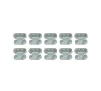 Healifty 50pcs Replacement Vertical Blind Ball Chain Connector Clips White Plastic Bead Curtain Accessories Suitable for Curtain Roller Chains and Roman Blind for Home and Office Use