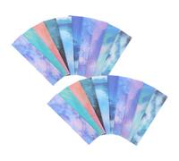 Healifty 50Pcs Sensory Stickers with Gradient Design Peva Pressure Strips Self-adhesive Calming Patches for Phone Back Reducing Textured Stickers for Adults