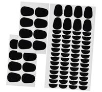Healifty 50pcs Silicone Saxophone Tooth Pads Cushion Patches for Alto Tenor Sax Flute Mouthpiece Protection Practical Instrument Accessories for Musicians Students Educators Beginners