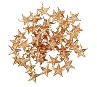Healifty 50pcs Star-Shaped Metal Studs for Clothing Copper Rivets DIY Leathercraft Decoration for Bags Shoes Hats with Unique Five-Pointed Star Design