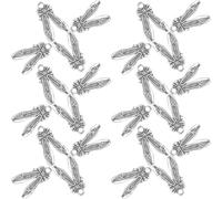 Healifty 50pcs Vintage Ballet Shoe Charms Metal Pendant for DIY Necklace Bracelet Making, Delicate Unisex Ballet Shoe Jewelry Accessories for Crafting and Design