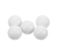 Healifty 5pcs 14mm White Roulette Wheel Beads Replacement for 12-16 Inch Russian Roulette Game Balls, Table Game Wheel Beads for Home and Use